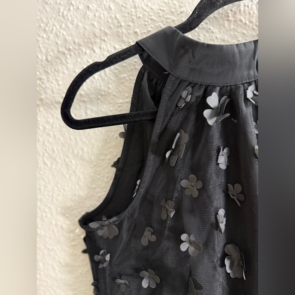 Mini Dress Chic color Black Floral Halter VIMPUNEC Size S - Picture 6 of 14